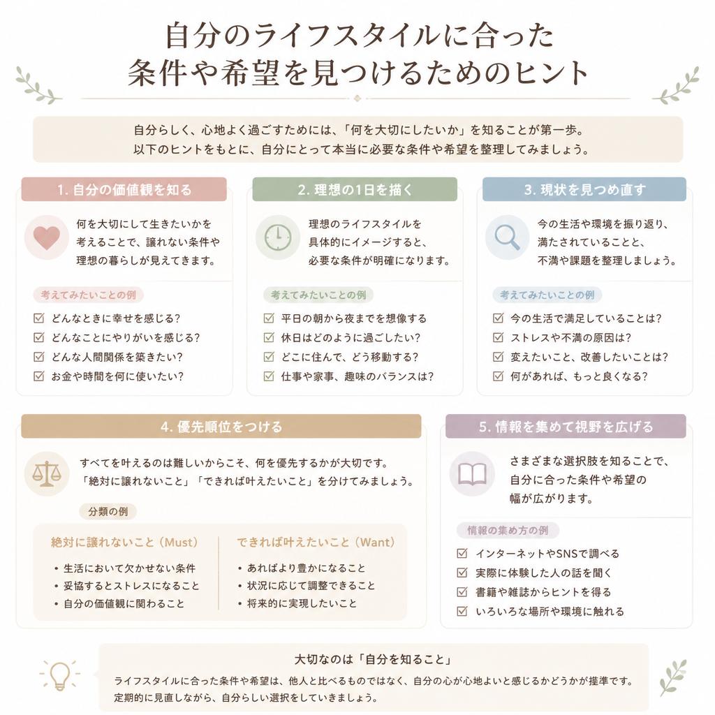 理想の家を見つけるための条件