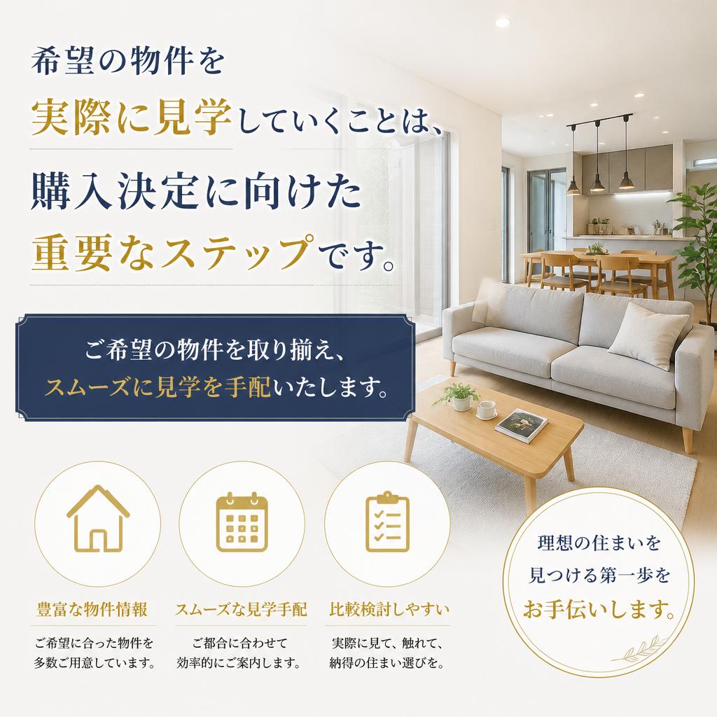 マンション見学の手配